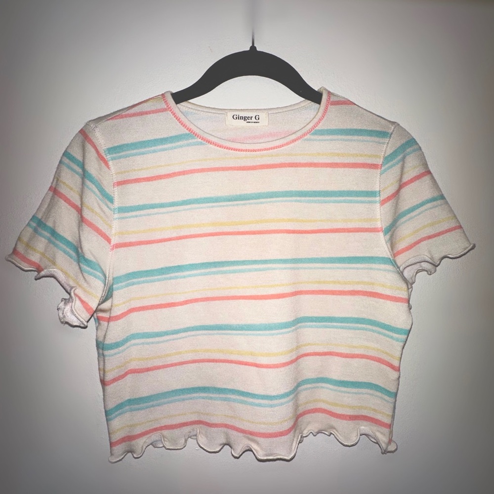 Stripped crop top
